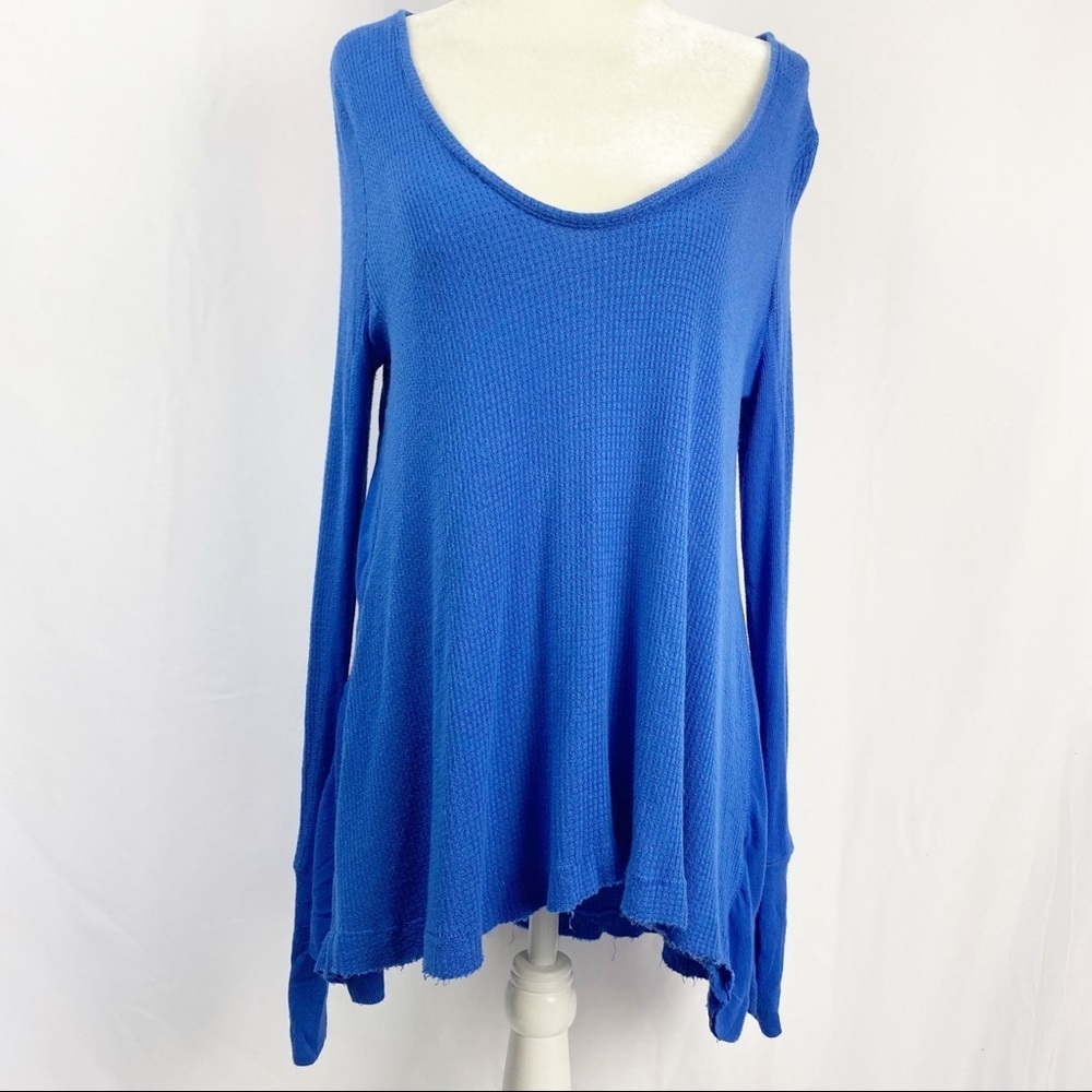 We The Free Thermal Waffle Knit Shirt Top Tunic